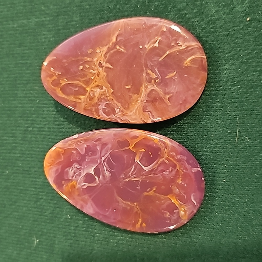 Sassy Jones Marisol Earrings-Purple/Orange